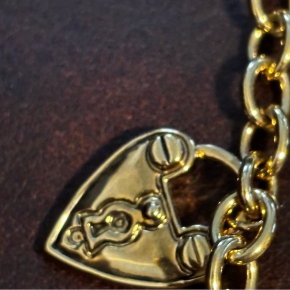 Ralph Lauren gold tone 5 strand pendants necklace - Picture 7 of 9